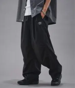 し*ん様 UMBRO/アンブロ 別注UMBROナイロンタックワイドパンツ【限定展 