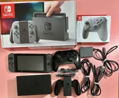 Nintendo Switch 本体 グレー プロコントローラー付き セット