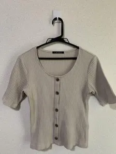 水*色様 INGNI イング トップス カットソー Tシャツ ベージュ Mサイズ