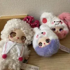LILLA リラちゃん　ぬいぐるみキーホルダー 3点セット