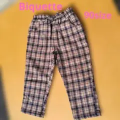 Biquette　ビケット　パンツ　チェック柄　90サイズ　キムラタン