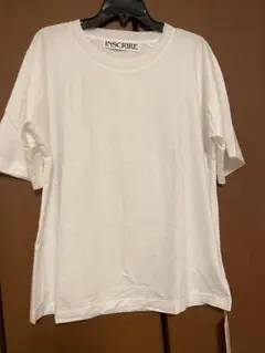 未使用 INSCRIRE アンスクリア Tシャツ 白のサムネイル