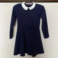 ネイビー ワンピース 白い襟付き　お値下げしました！　110cm