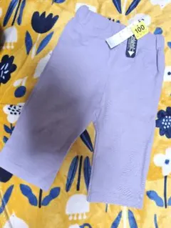 ストレッチ薄紫ハーフパンツ 100cm