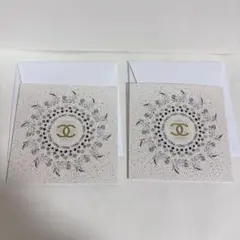 新品　シャネル 2025年　ホリデー　クリスマス メッセージカード　2枚