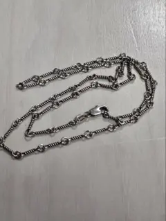 925シルバー ツイストチェーンネックレス50cm