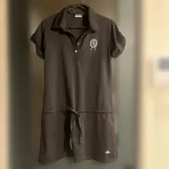 kappa ブラックレディースゴルフワンピース