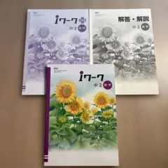 iワーク 中2 数学 問題集・解説3冊セット　2025年購入
