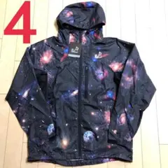 新品goslowcaravan宇宙ナイロンパーカー4メンズ総柄BLACK送料込み