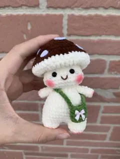 きのこの妖精 あみぐるみ ハンドメイド - メルカリ