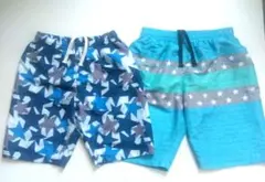 未使用 男の子 水着 120・130 2枚セット スイムパンツ