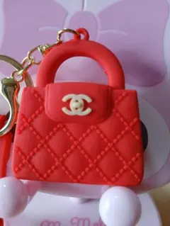 ☆シャネル☆ミニバッグキーホルダー☆赤1個☆