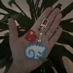 天使の羽キーホルダーチャーム(片羽)