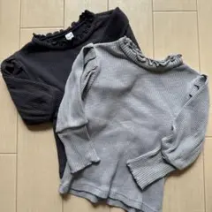 アプレレクール　リブ長袖カットソー 2枚セット