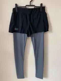 新品 Lサイズ ボトムス付きスパッツ レギンス バレエ ヨガ エクササイズ ジム