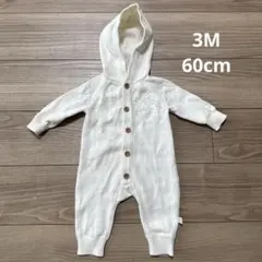Certer’s ニット　60cm ロンパース　フード付きロンパース 3M