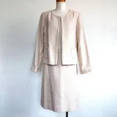 SHOO-LA RUE　ツイード　ノーカラースカートスーツ