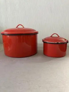 ❖【未使用保管品】野田琺瑯 ホーロー保存容器 14センチ2リットル×3