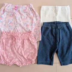 90サイズ　女の子ボトムス4点セット　ベビーギャップ　エンゼルスター他