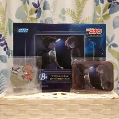 セガラッキーくじ 名探偵コナン 灰原哀 江戸川コナン アクリルパネル 缶バッジ