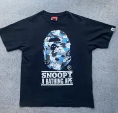 A BATHING APE SNOOPY Tシャツ Mサイズ　エイプ　コラボ Snoopy x BAPE 20th Anniversary Ginza Collection | Hypebeast