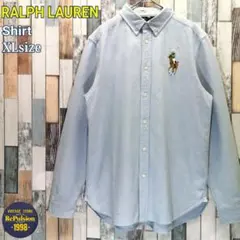 RALPH LAUREN　ポロラルフローレン　シャツ　ビッグポニー　刺繍ロゴ