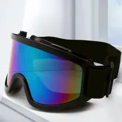 ゴーグル ブラック スノーゴーグル 黒 スノボ スキー スポーツ フリーサイズ