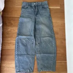 レディース　GU バレルレッグジーンズ