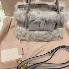 miumiu モントーネフィオッコ リボン バッグ マドラスファー