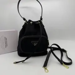 美品 PRADA バケットバッグ ショルダーバッグ