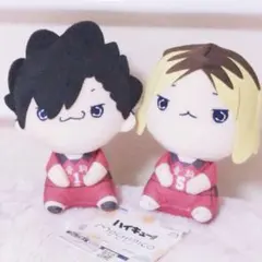 ꒰ ハイキュー!! もちぴこ ぬいぐるみ ꒱ 黒尾鉄朗・孤爪研磨 2種セット