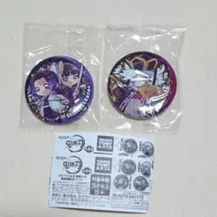鬼滅の刃 ぴた！でふぉめ 無限城編 缶バッジ 童磨 しのぶ＆カナヲ 2個セット