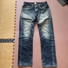 EDWIN ストレートデニム 32 ダークブルー