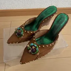 YELLO シルバー ミュール 高ヒール YELLO シルバー ミュール 高ヒール Yellow boots - 【人気完売品