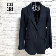 【Junko Shimada】ジュンコシマダ　花柄ボタン　ジャケット　ブラックのサムネイル