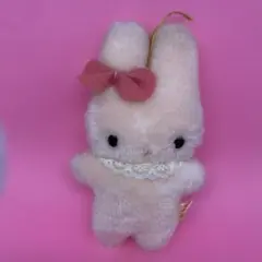 【レトロ】SANRIO 初代キティちゃんのお友達 うさぎさんマスコットぬいぐるみ