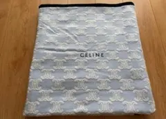 18セリーヌCELINE 毛布 140×200cm ロゴ入りマカダム柄 西川 青のサムネイル