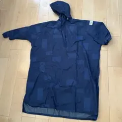 SOMETHING レインコート ネイビー バイザー付きのサムネイル