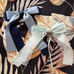 【ヘアゴム】リボン型　2点セット