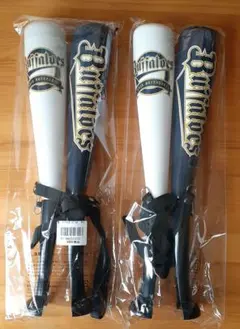 オリックスバファローズ 応援メガホン ミニV メガバット2本セット　新品未使用のサムネイル