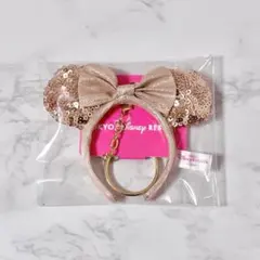 【新品/未使用】TDR ディズニー キーチェーン カチューシャ ミニー