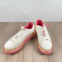 STACCATO モリーネオンボリュームスニーカー ピンク 24.5cmのサムネイル
