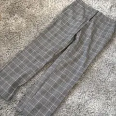 ZARA BASIC チェック柄パンツ　レディースMサイズ