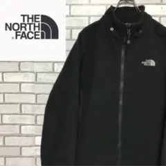 超希少 ザノースフェイス 刺繍ロゴ ブラック×ブラック フリース ジャケット