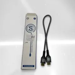 8K対応 HDMIケーブル 0.5m ナイロン製 グレー