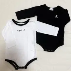 【新品未使用】アニエスベー agnès b 長袖ボディスーツ ロンパース セット