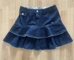 BURBERRY デニムフリルスカート M