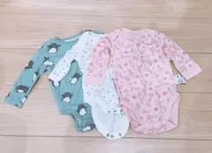 UNIQLO H&MGAP肌着 3点セット ロンパース 長袖