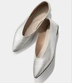 新品　lepsim ソフトクッションポインテッドパンプス シルバー size M