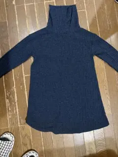 タートルネック ネイビー